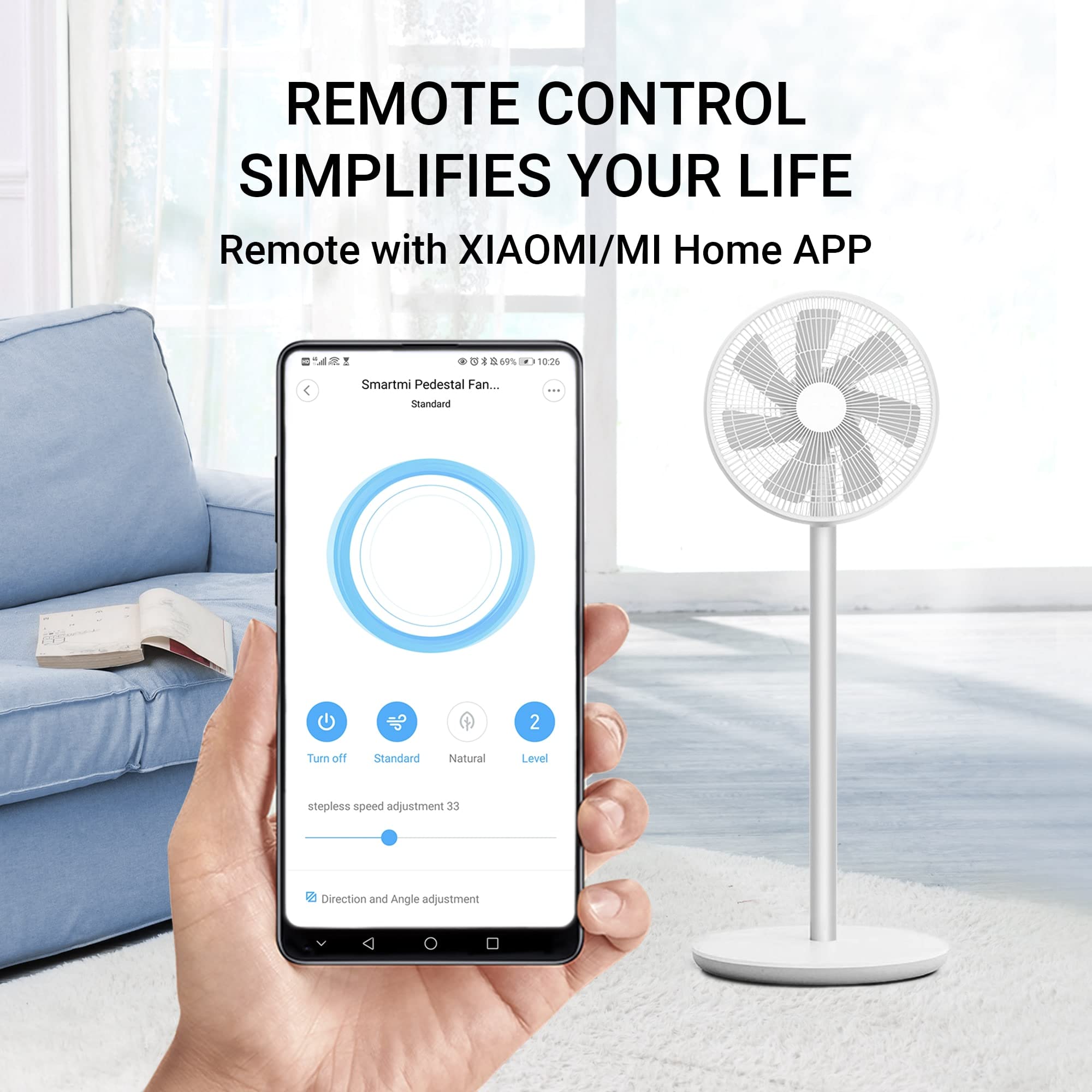 Amazon.com: Smartmi: Pedestal Oscillating Fan
